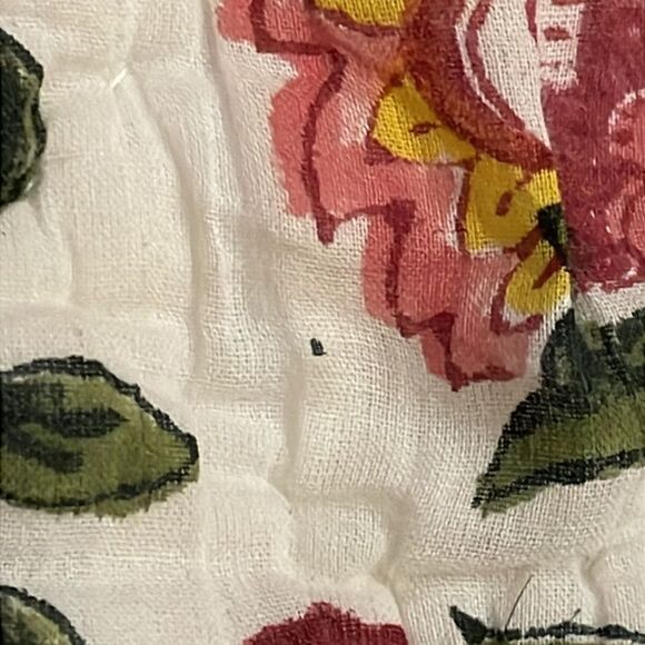 Pottery Barn Two RIA VOILE Pillow Shams Floral Cotton Cottage Core 26x26 - Picture 10 of 12